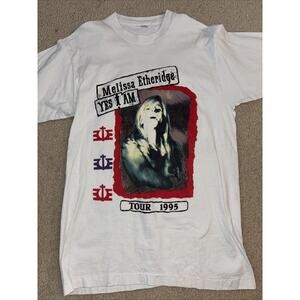 Melissa Ethridge Single Stitch Concert Tshirt - 1995 Yes I Am - Men's Large